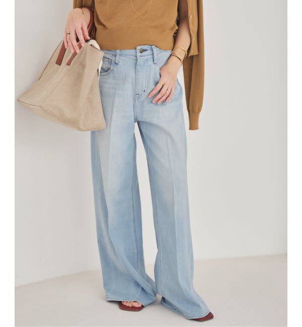 Plage「《予約》Healthy denim / ヘルシーデニム 別注 WIDE デニムパンツ(ブルー)」|デニム|