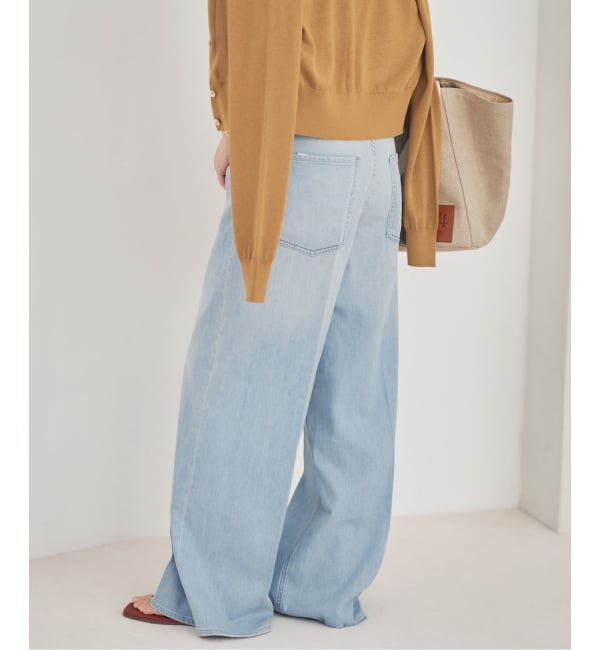 Plage「《予約》Healthy denim / ヘルシーデニム 別注 WIDE デニムパンツ(ブルー)」|デニム|