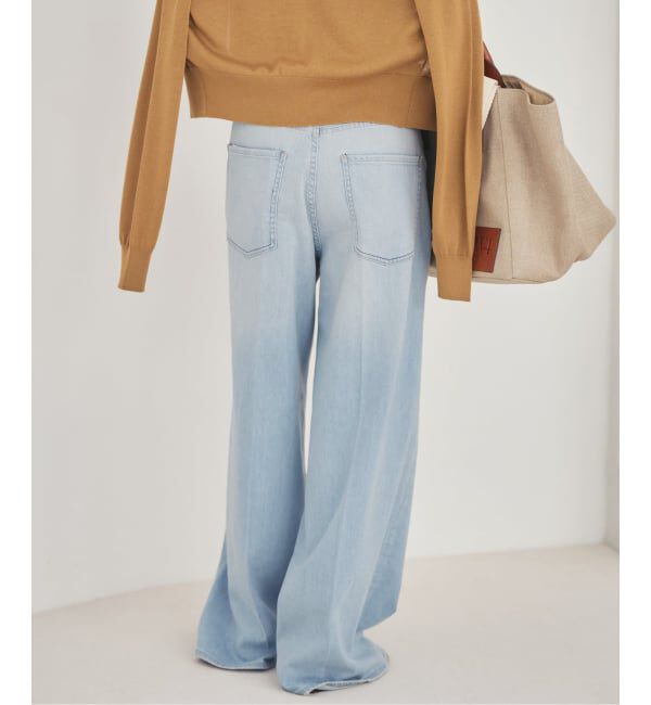 Plage「《予約》Healthy denim / ヘルシーデニム 別注 WIDE デニムパンツ(ブルー)」|デニム|