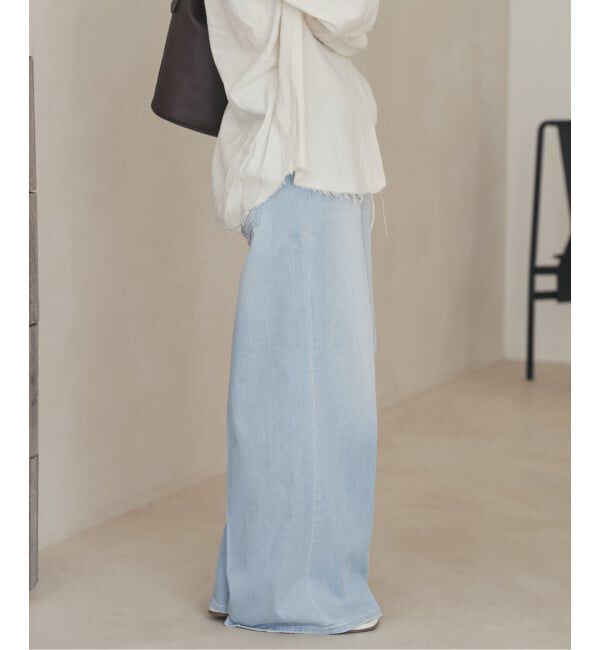 Plage「《予約》Healthy denim / ヘルシーデニム 別注 WIDE デニムパンツ(ブルー)」|デニム|