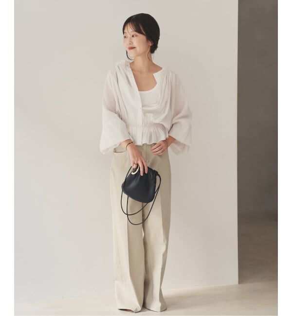 Plage「《予約》Healthy denim / ヘルシーデニム 別注 WIDE デニムパンツ(ベージュ)」|デニム|