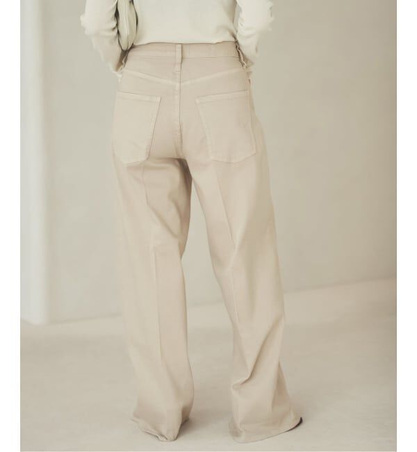 Plage「《予約》Healthy denim / ヘルシーデニム 別注 WIDE デニムパンツ(ベージュ)」|デニム|