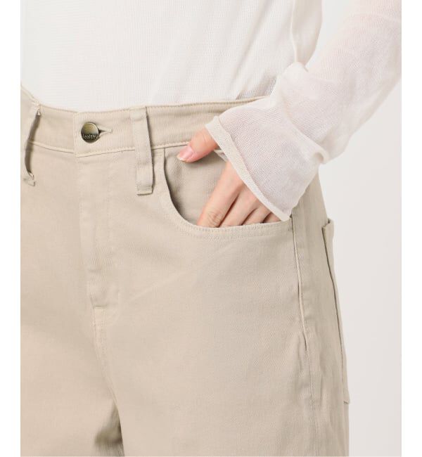 Plage「《予約》Healthy denim / ヘルシーデニム 別注 WIDE デニムパンツ(ベージュ)」|デニム|