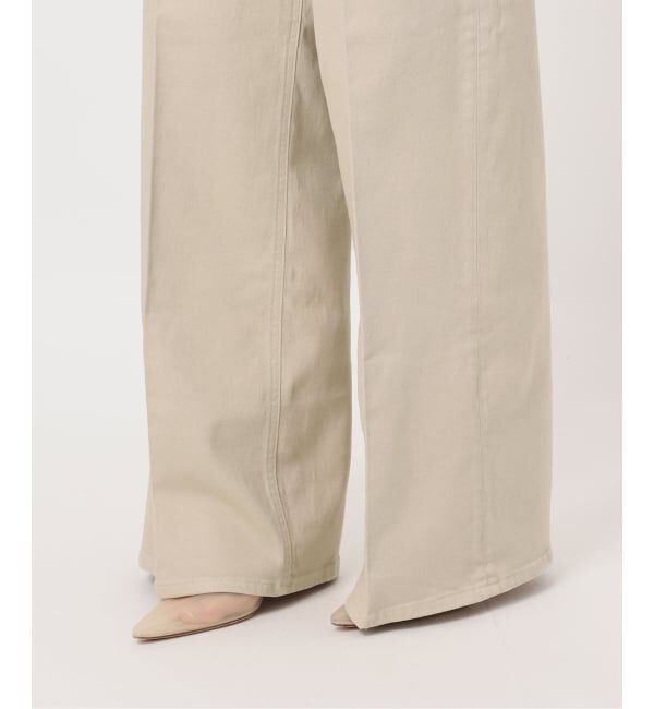 Plage「《予約》Healthy denim / ヘルシーデニム 別注 WIDE デニムパンツ(ベージュ)」|デニム|
