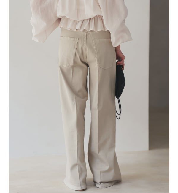 Plage「《予約》Healthy denim / ヘルシーデニム 別注 WIDE デニムパンツ(ベージュ)」|デニム|