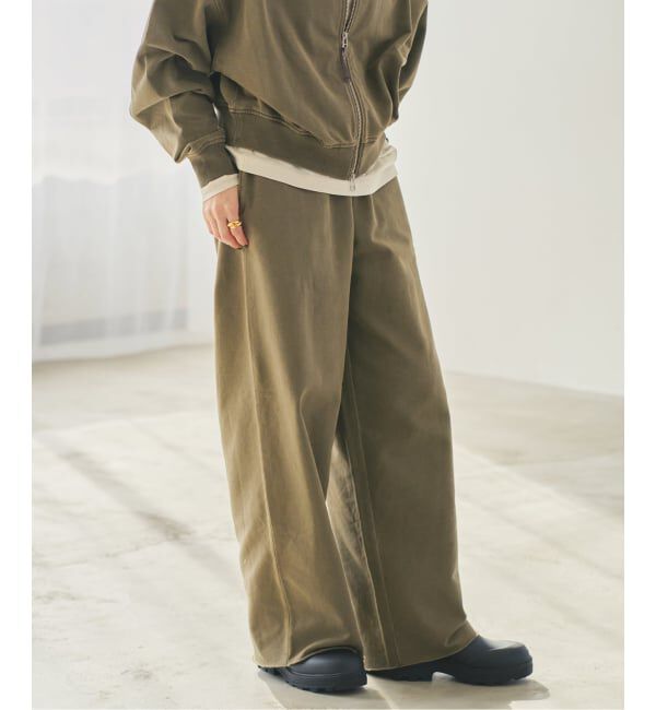 Plage「《追加予約》JOHNBULL / ジョンブル 別注 SWEAT WIDE パンツ 2」|その他|カーキ