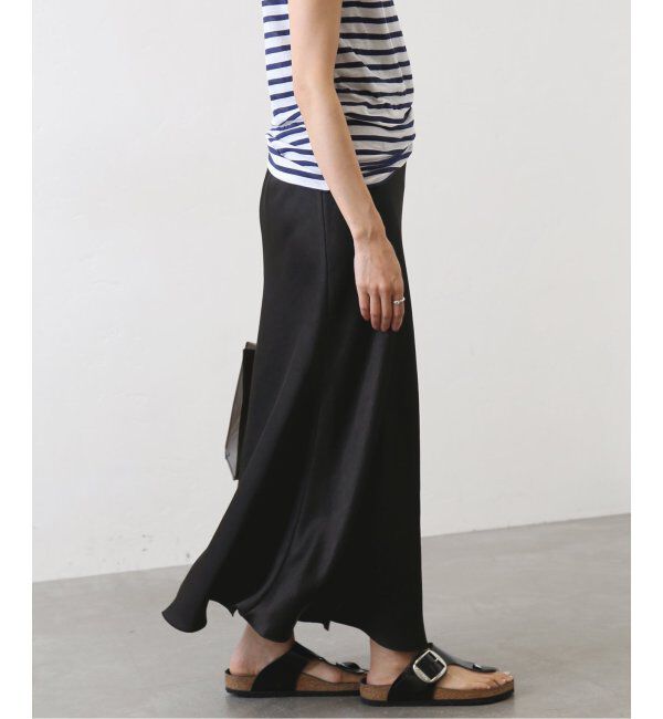 IENA「《追加3》ダブルサテンスカート」|スカート|