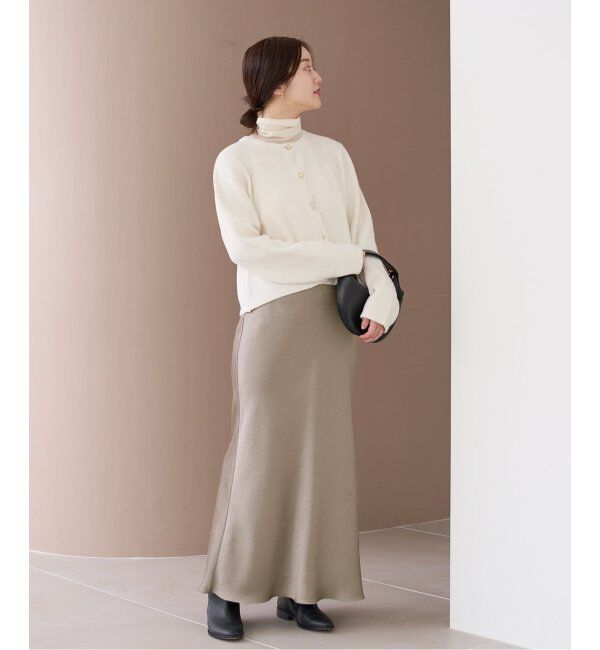 IENA「《追加3》ダブルサテンスカート」|スカート|
