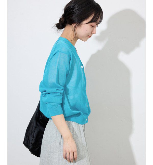 SLOBE IENA「《追加》リネン混シアーカーディガン」|カーディガン|