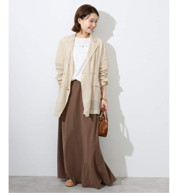 SLOBE IENA「《3サイズ展開/追加3》フィブリルマーメイドフレアスカート」|スカート|