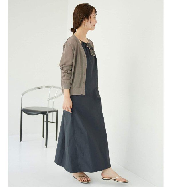 SLOBE IENA「《追加2》リネン混シアーカーディガン」|カーディガン|