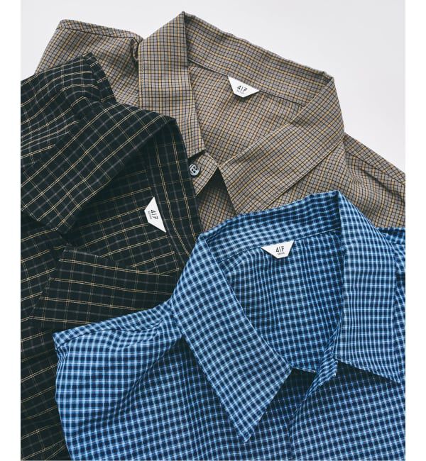 417 EDIFICE「《予約》マイクロチェック  シャツ」|シャツ・ブラウス|