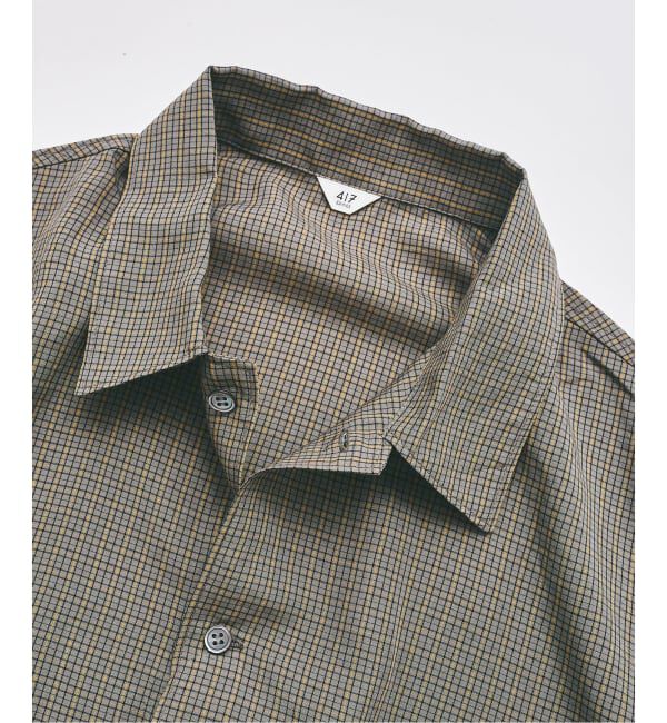 417 EDIFICE「《予約》マイクロチェック  シャツ」|シャツ・ブラウス|
