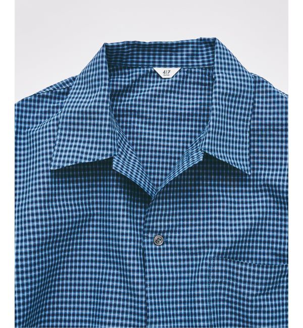417 EDIFICE「《予約》マイクロチェック  シャツ」|シャツ・ブラウス|