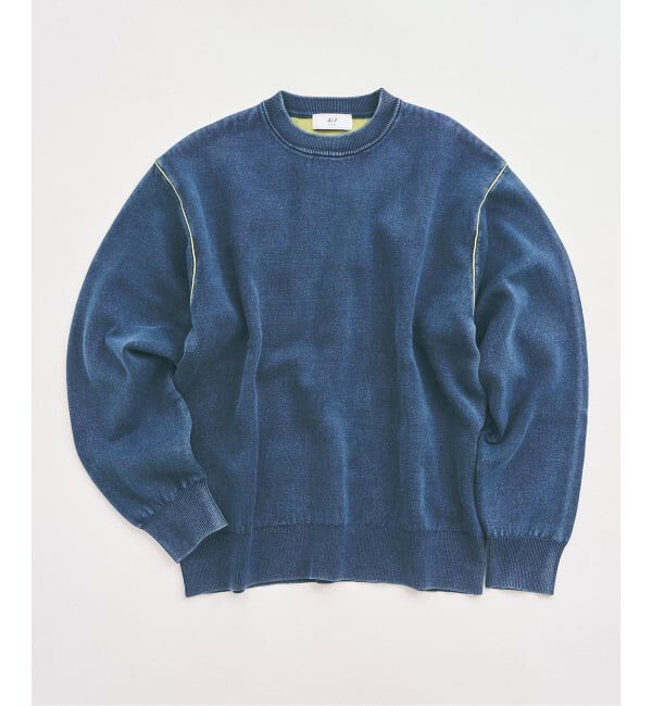 417 EDIFICE「《予約》FADE COLOR ニットC/N」|ニット・セーター|ブルー
