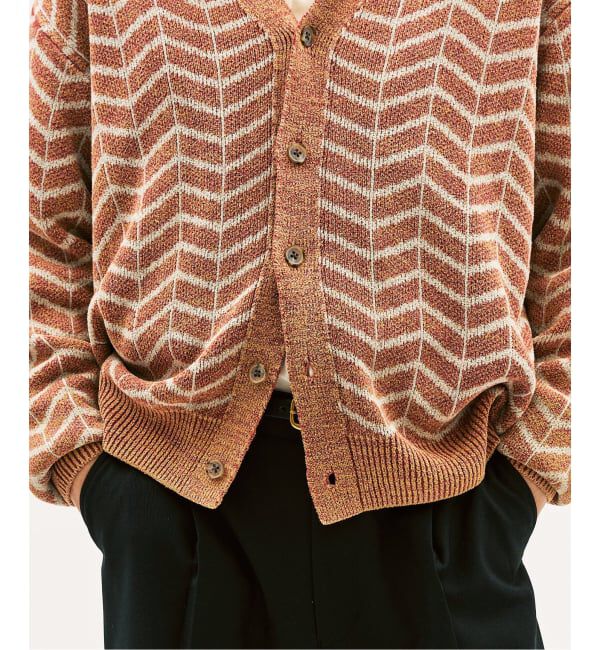 417 EDIFICE「《予約》インディゴジャガードカーディガン」|カーディガン|