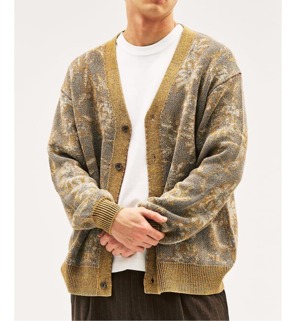 417 EDIFICE「《予約》インディゴジャガードカーディガン」|カーディガン|ブラウン