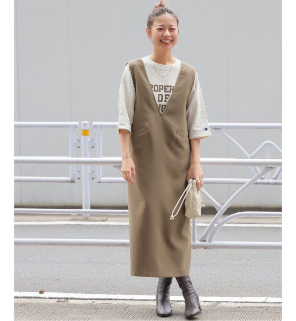 JOURNAL STANDARD relume「ウォッシャブルダブルクロスジャンパースカート」|ワンピース|