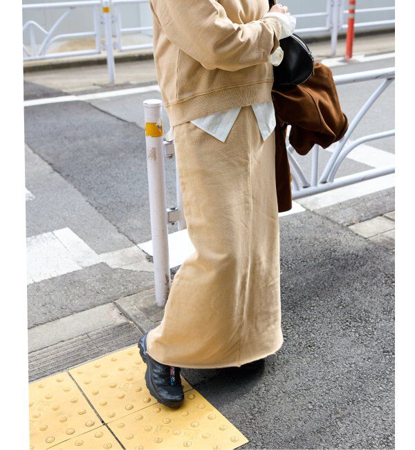 JOURNAL STANDARD「ピグメントスウェットクラッシュスカート」|スカート|