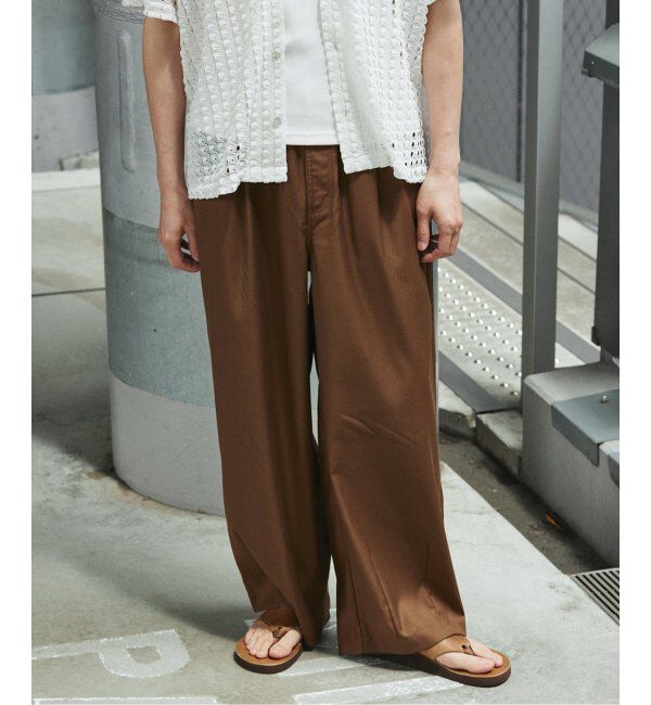 JOURNAL STANDARD「TRモダン ワイドスラックス」|スラックス|ブラウン C