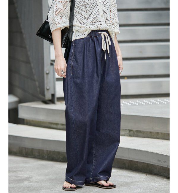 JOURNAL STANDARD「【接触冷感】アイシーリラックスデニム」|デニム|ネイビー B