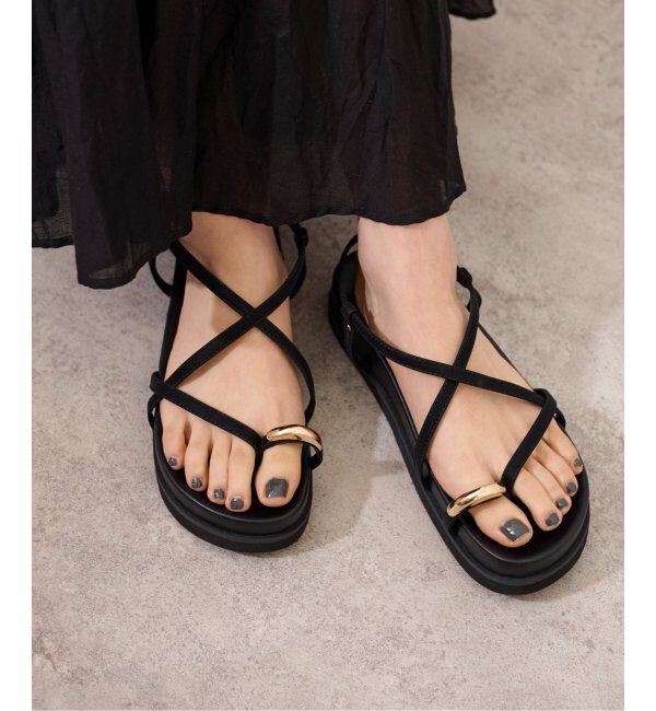 JOURNAL STANDARD relume「《追加》RELUME クロスストラッププラットフォームサンダル」|サンダル|