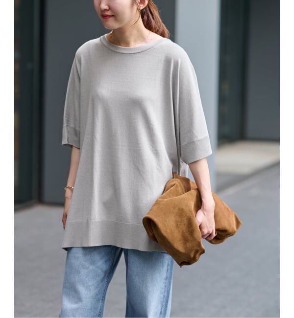 JOURNAL STANDARD relume「《追加2》接触冷感 / ウォッシャブルクールポンチョプルオーバー」|ニット・セーター|