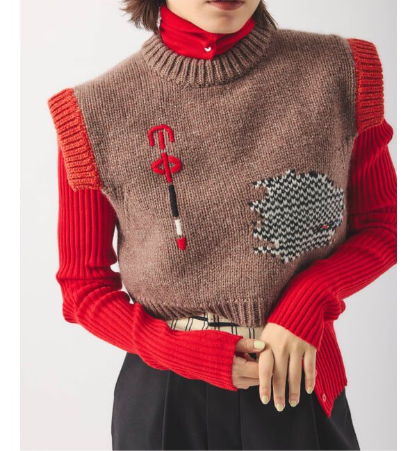 JOURNAL STANDARD「別注【Y.A.Acc】for JS Bicolor knit Vest」|ベスト・ジレ|