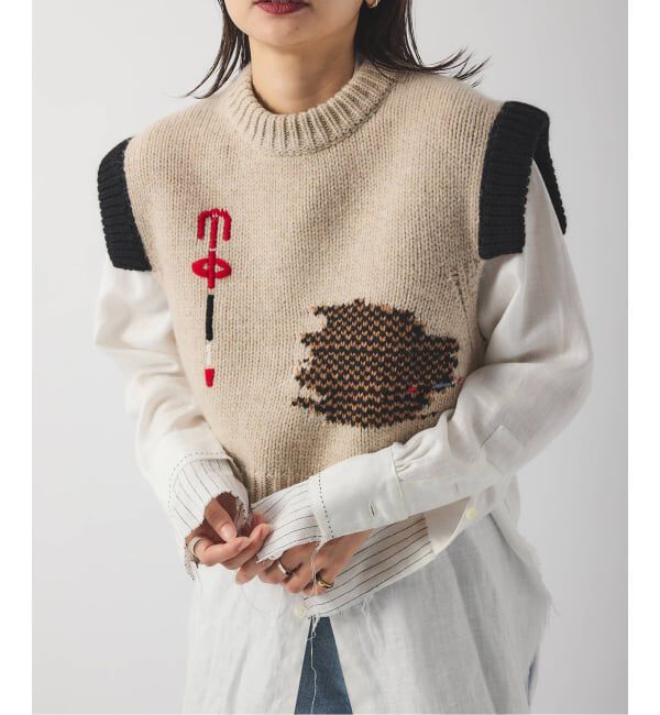 JOURNAL STANDARD「別注【Y.A.Acc】for JS Bicolor knit Vest」|ベスト・ジレ|
