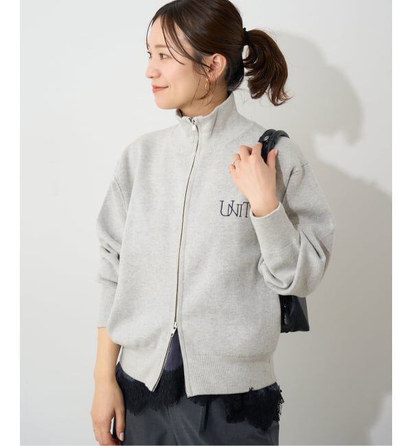 JOURNAL STANDARD「《追加2》バックロゴダブルジップカーディガン」|カーディガン|グレーB