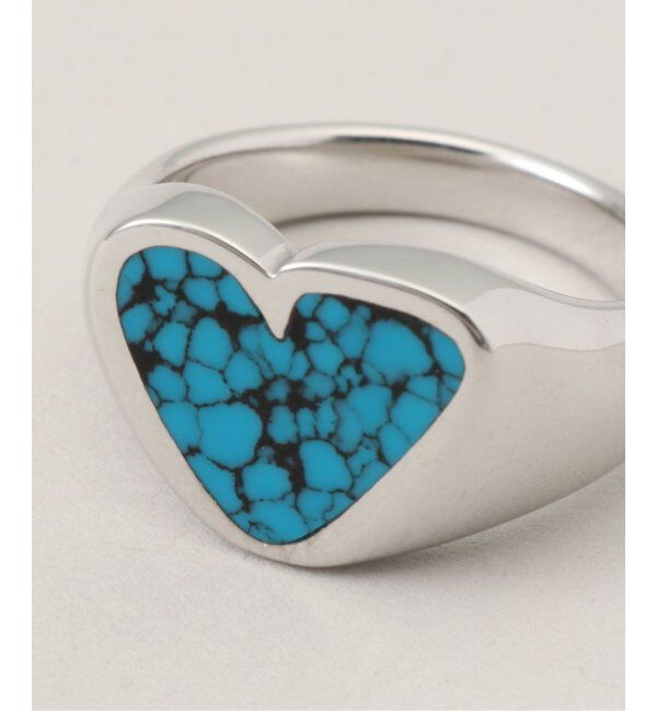 FRAMeWORK「【PREEK/プリーク】rough heart turquoise ring」|リング|