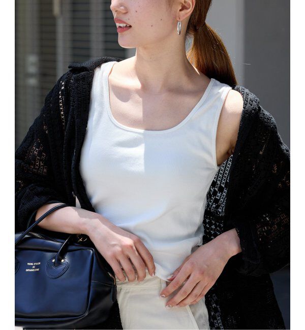 FRAMeWORK「≪追加≫2wayベアテレコタンク2」|タンクトップ|ホワイト