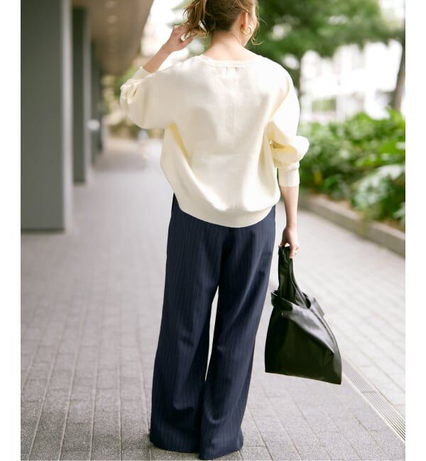 Spick and Span「《新色有り / 追加予約》メタルボタンヘンリーネックニット」|ニット・セーター|