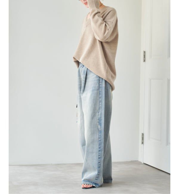 Spick and Span「《WEB限定 / 追加予約》5 1/2 TUCKBARREL DENIM」|デニム|