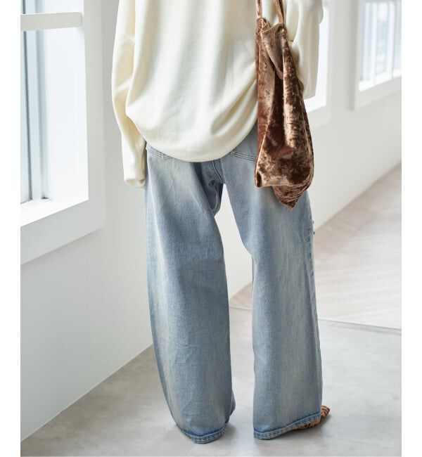 Spick and Span「《WEB限定 / 追加予約》5 1/2 TUCKBARREL DENIM」|デニム|