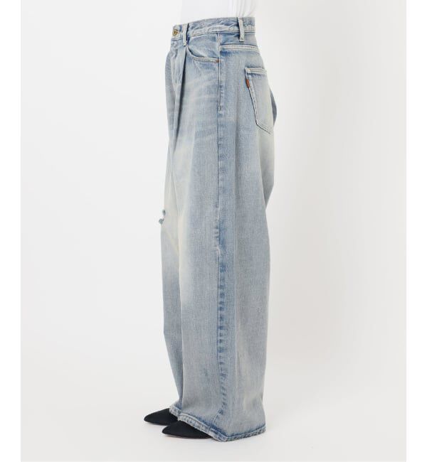 Spick and Span「《WEB限定 / 追加予約》5 1/2 TUCKBARREL DENIM」|デニム|