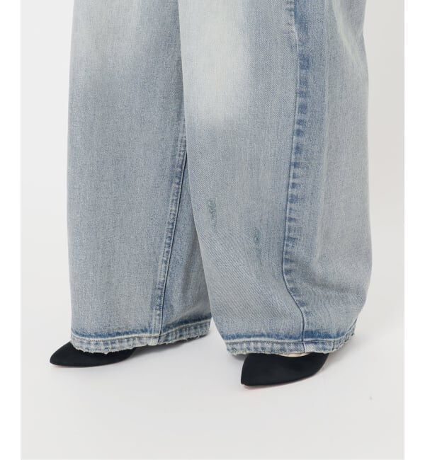 Spick and Span「《WEB限定 / 追加予約》5 1/2 TUCKBARREL DENIM」|デニム|