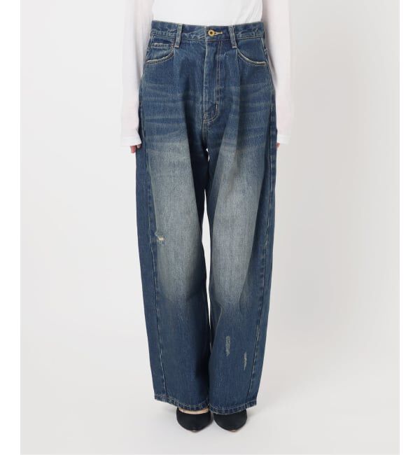 Spick and Span「《WEB限定 / 追加予約》5 1/2 TUCKBARREL DENIM」|デニム|