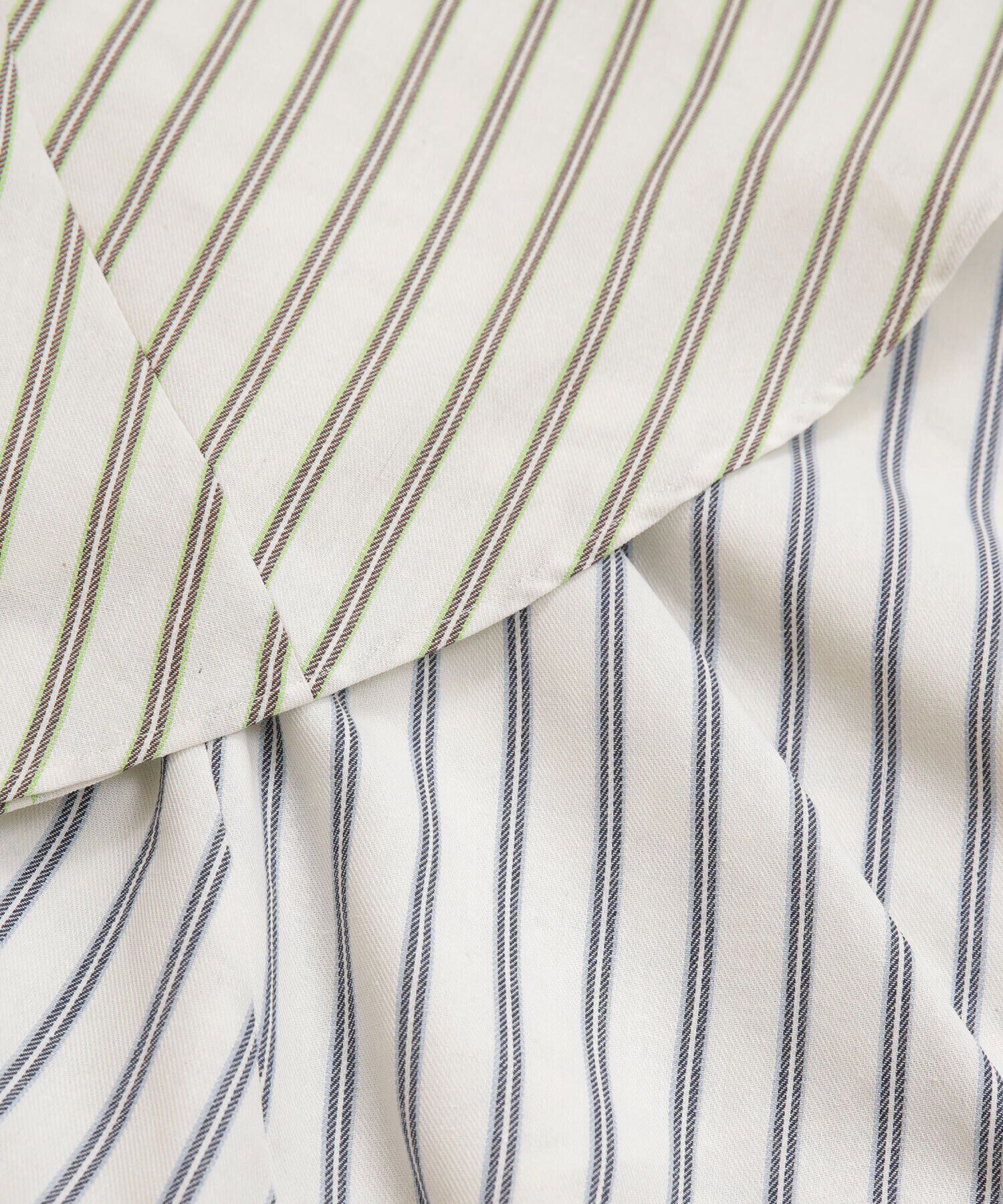 nano･universe「LB.03/ストライプエスカルゴ切り替えフレアスカート」|スカート|