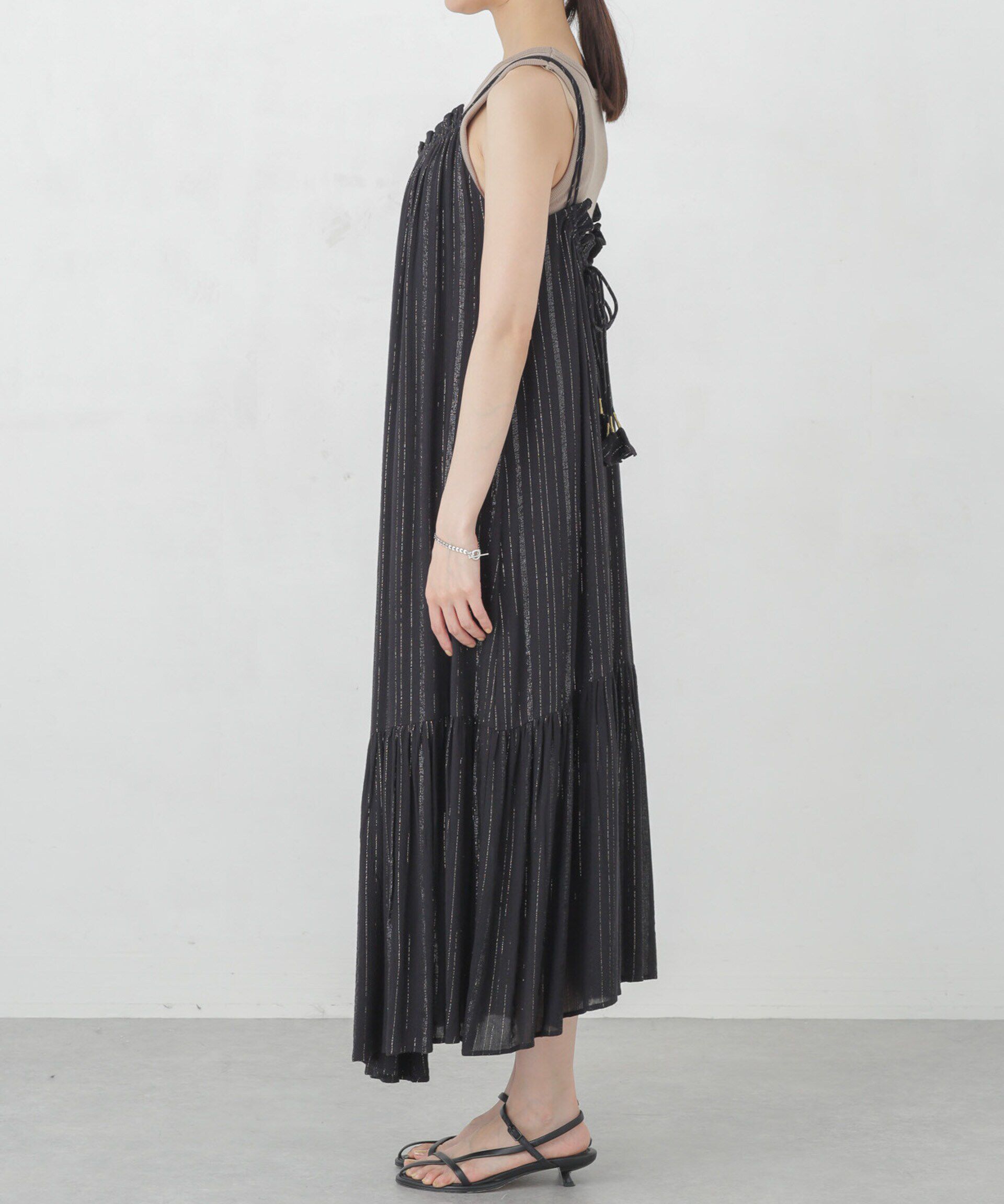 nano･universe「インドラメストライプキャミワンピース」|ワンピース|