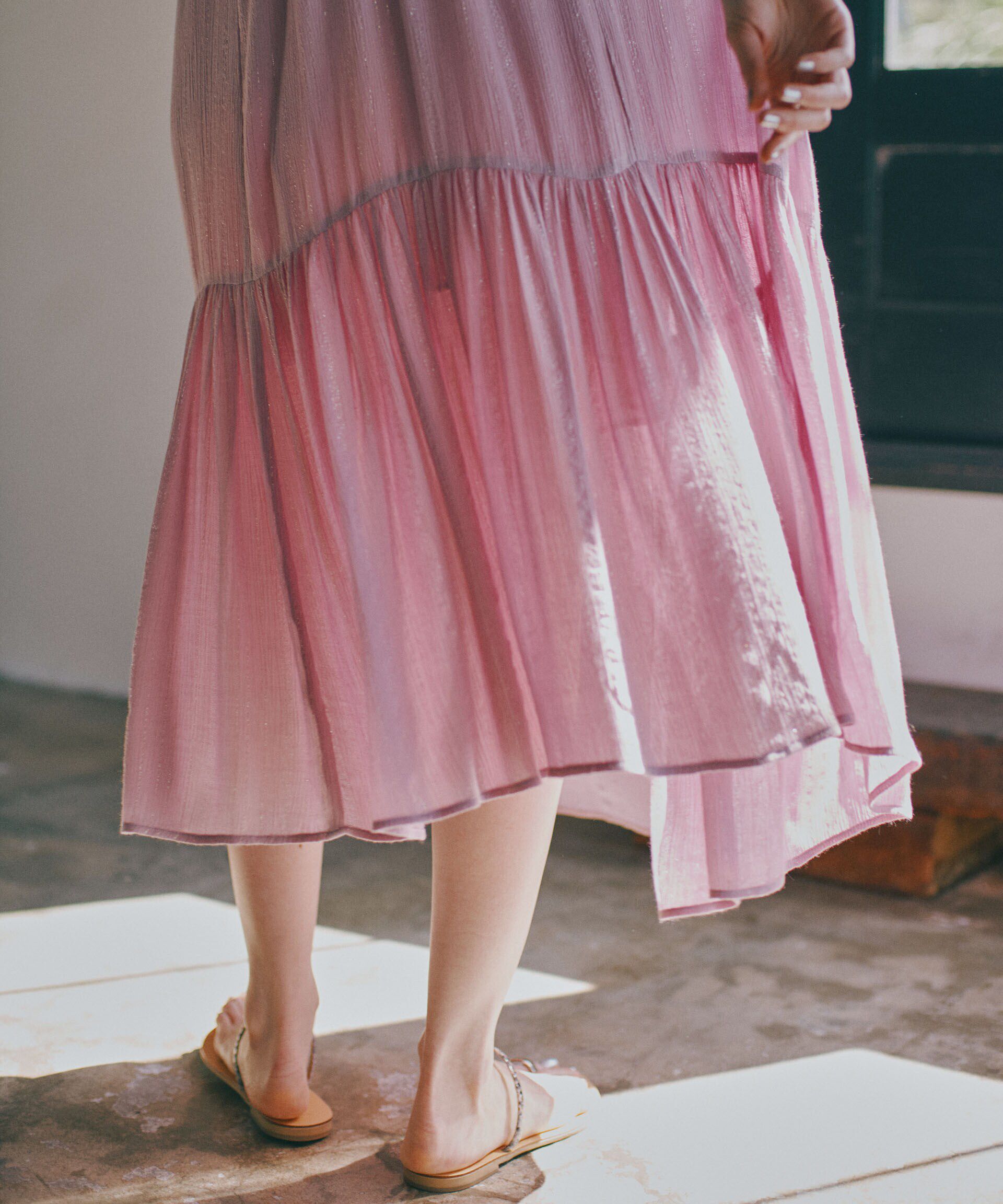 nano･universe「インドラメストライプキャミワンピース」|ワンピース|