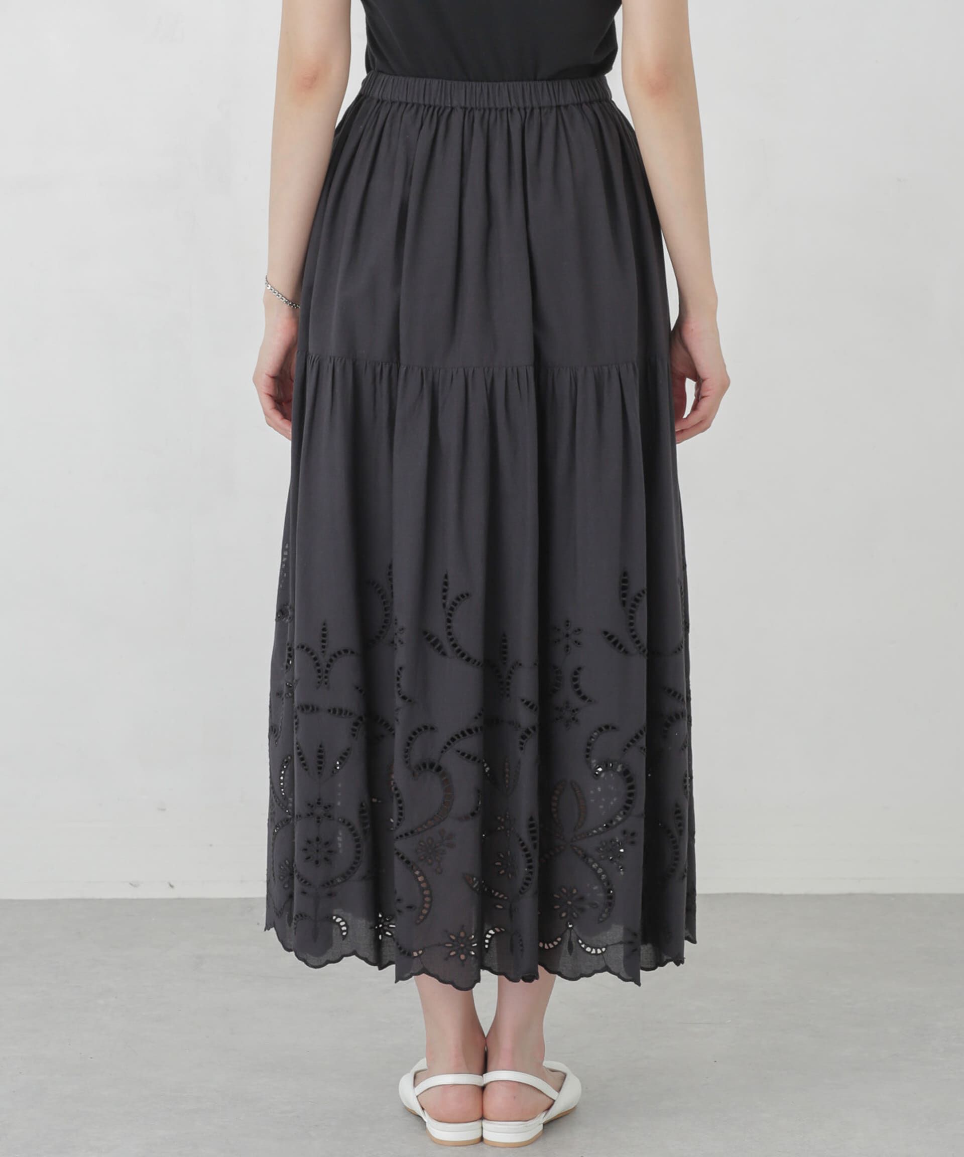 nano･universe「インドシフリー刺繍スカート」|スカート|