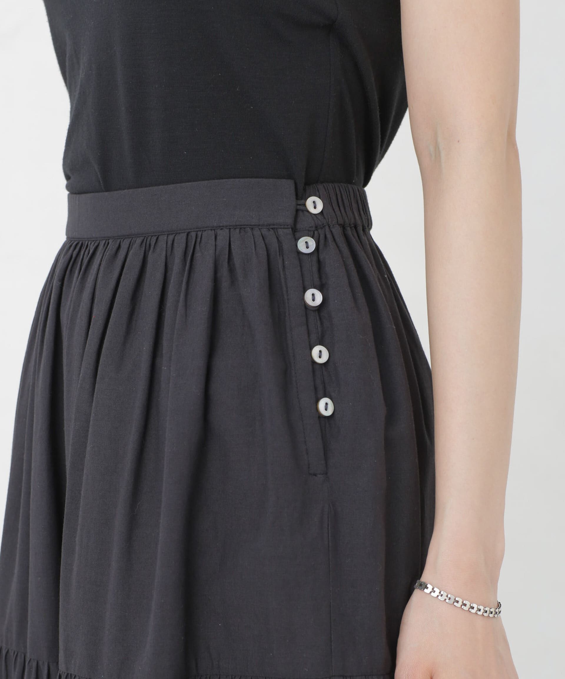 nano･universe「インドシフリー刺繍スカート」|スカート|