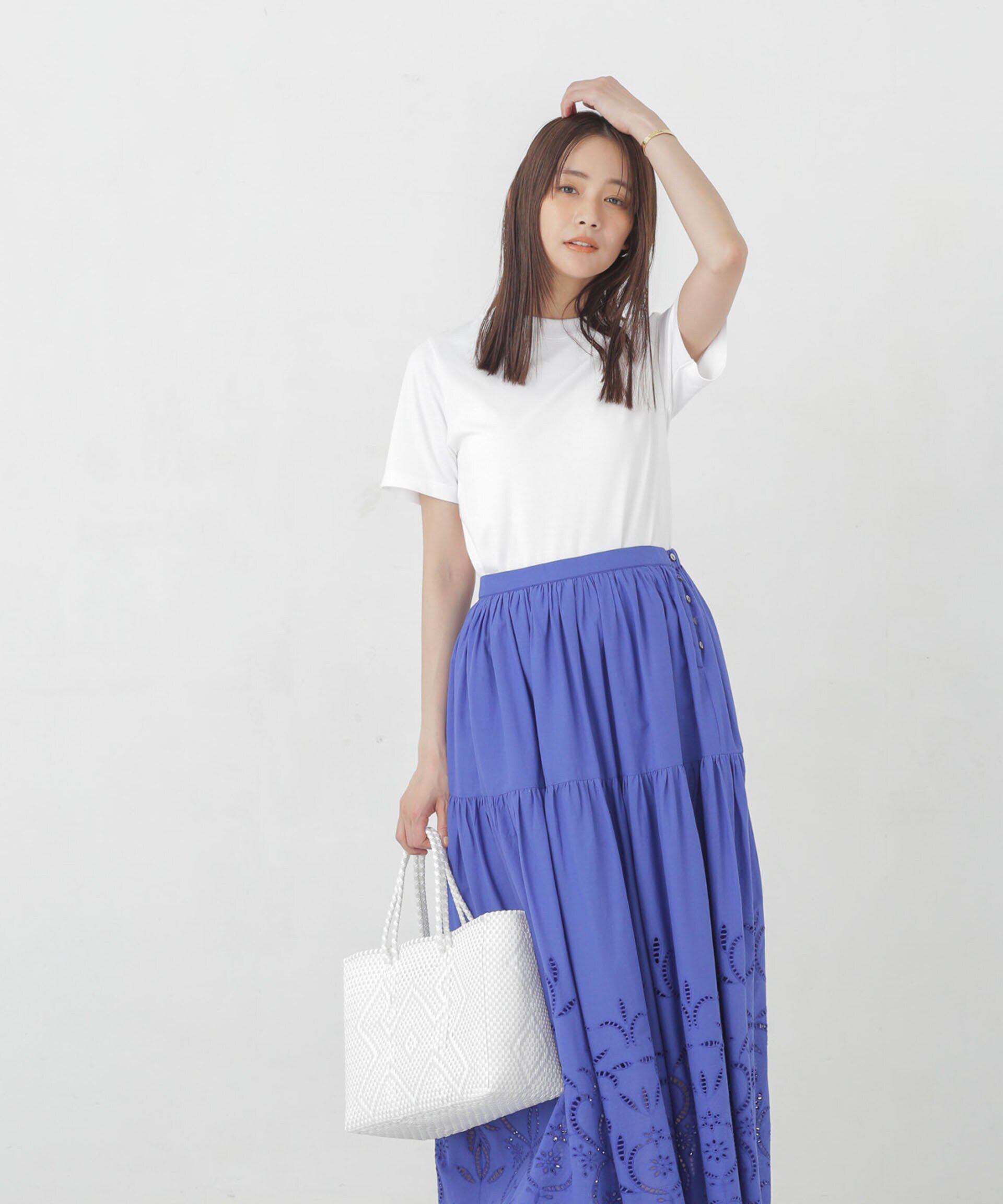 nano･universe「インドシフリー刺繍スカート」|スカート|