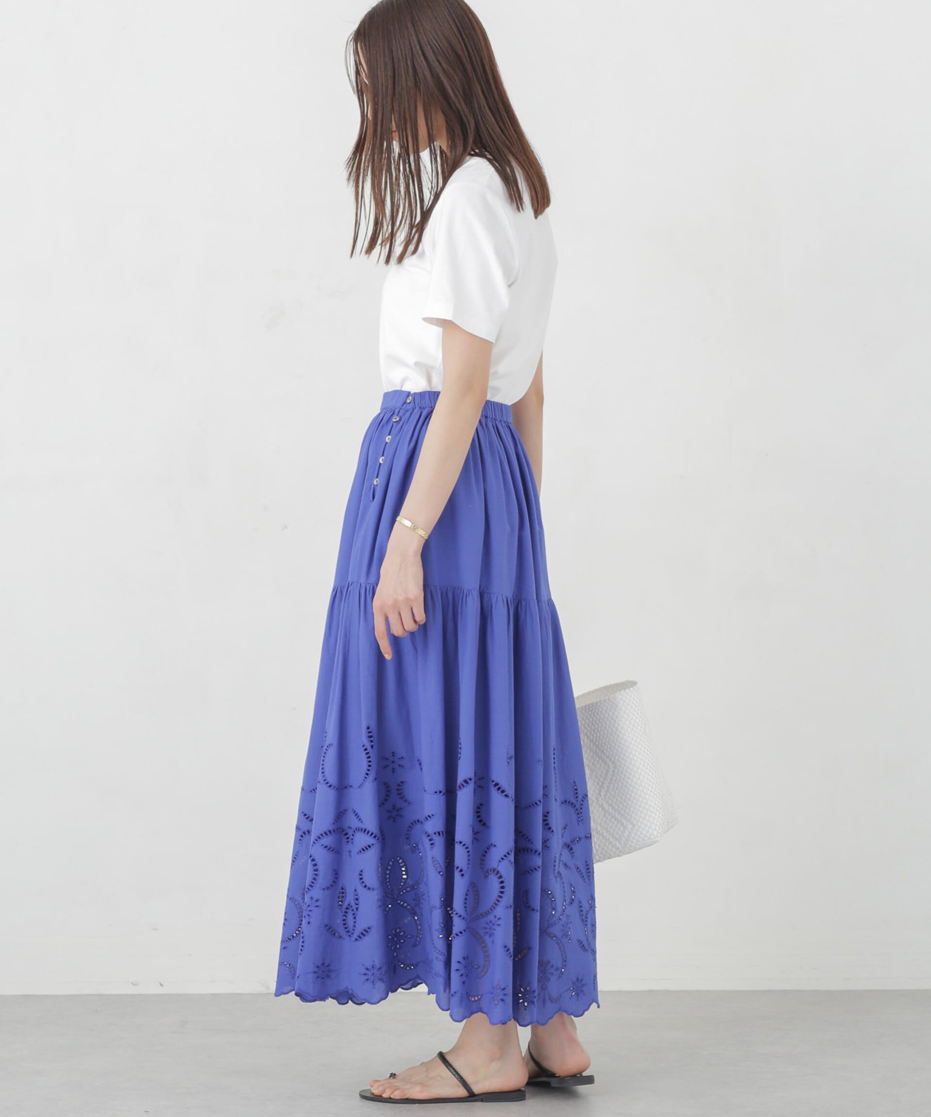 nano･universe「インドシフリー刺繍スカート」|スカート|