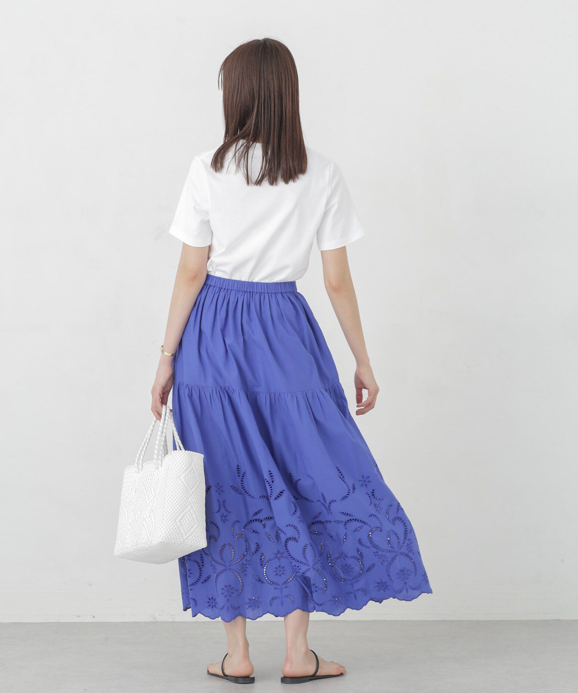nano･universe「インドシフリー刺繍スカート」|スカート|