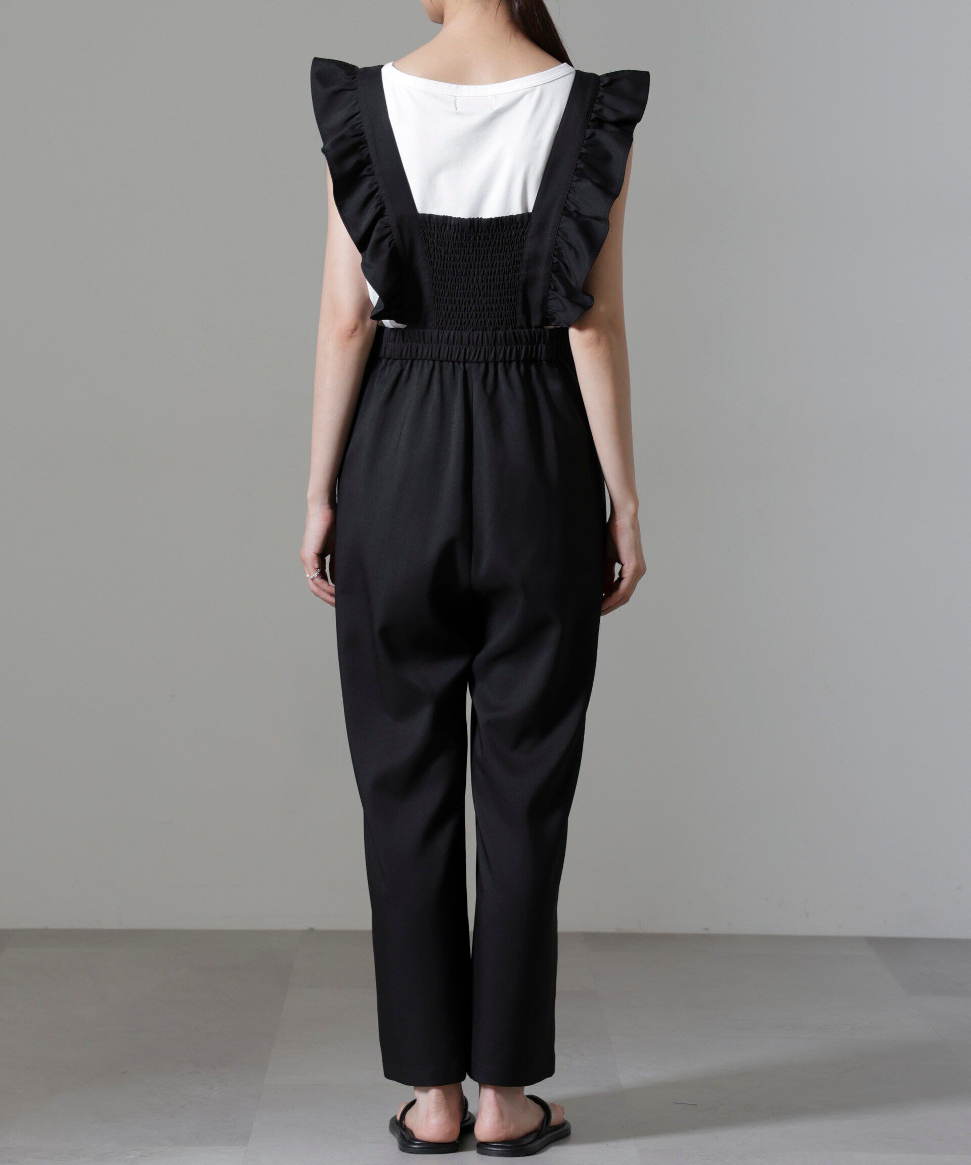 nano･universe「フリルスリーブオールインワン」|ワンピース|