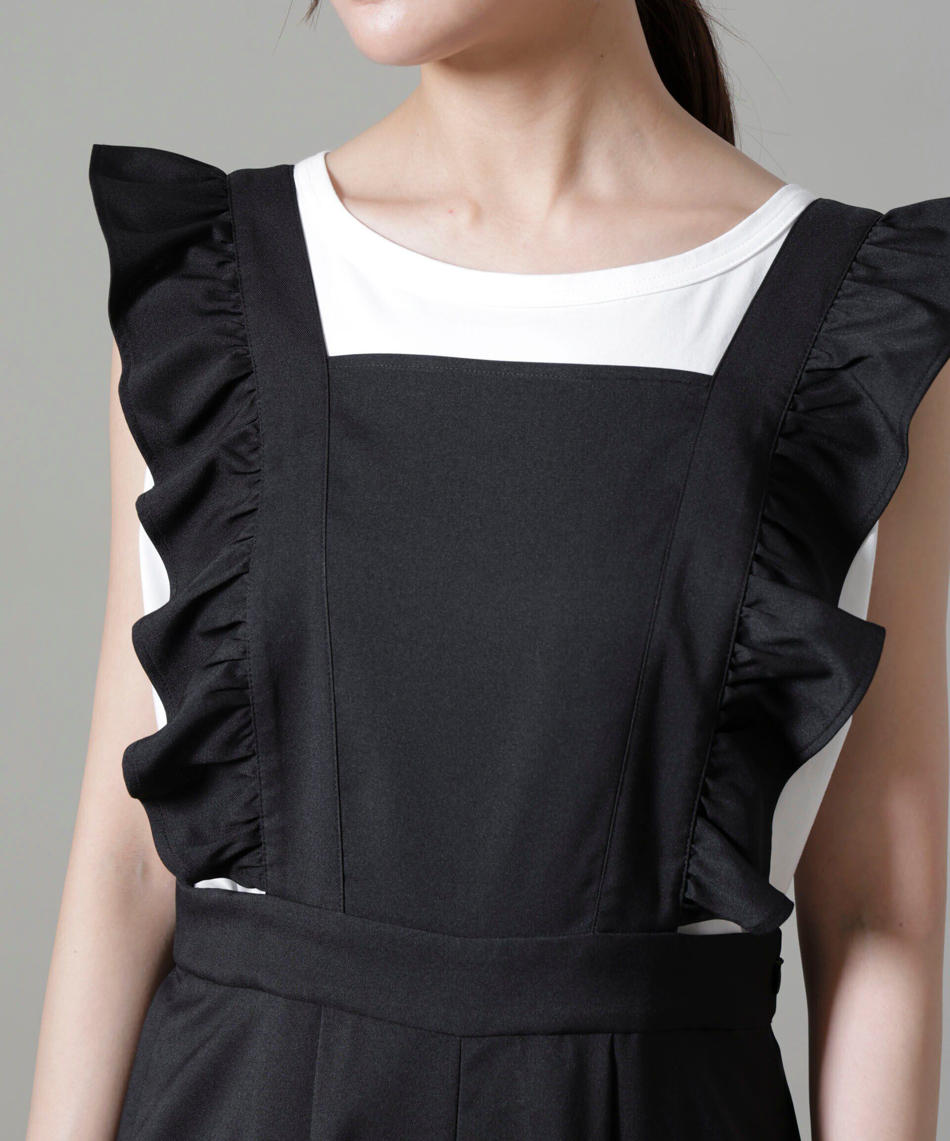 nano･universe「フリルスリーブオールインワン」|ワンピース|