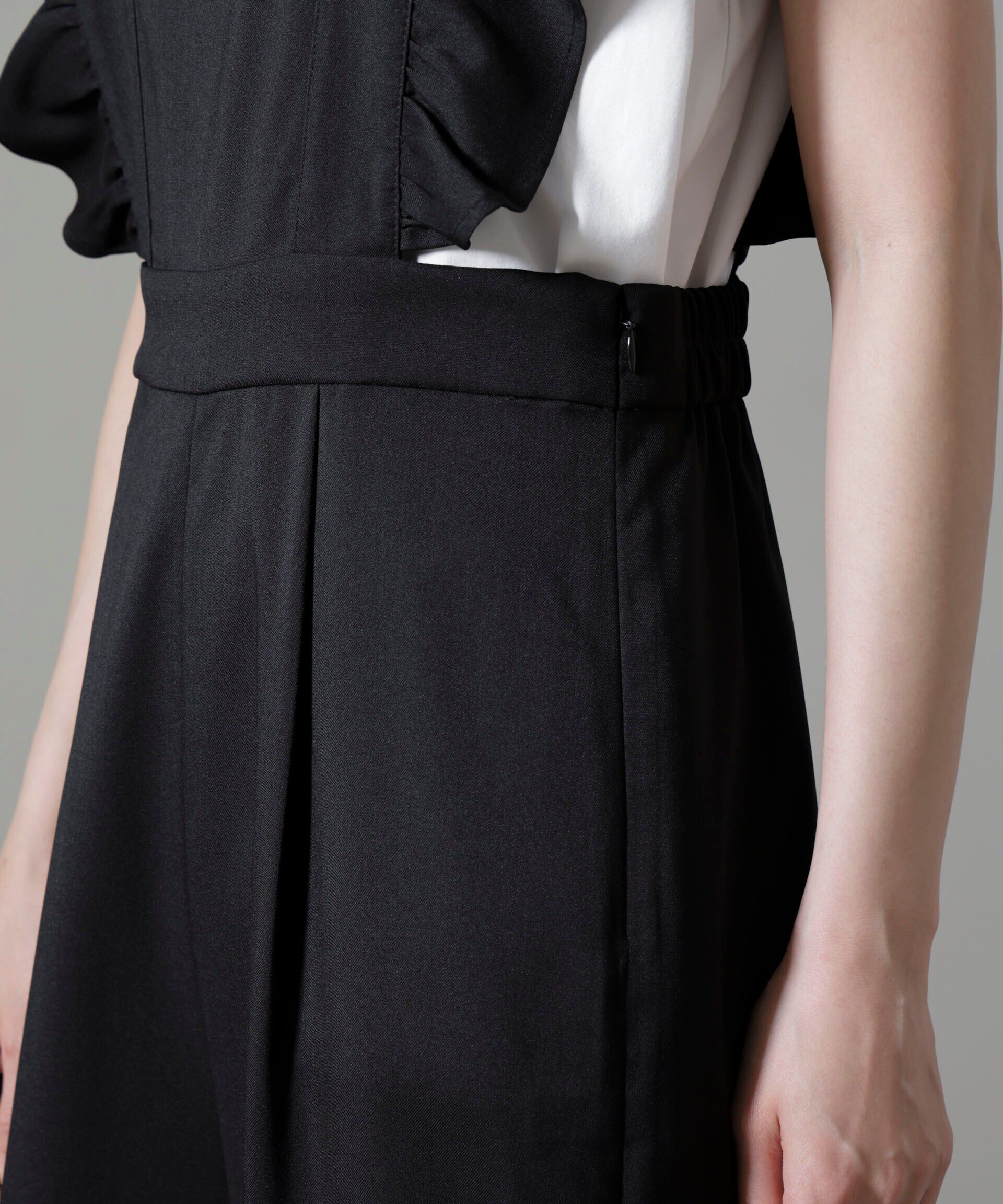 nano･universe「フリルスリーブオールインワン」|ワンピース|