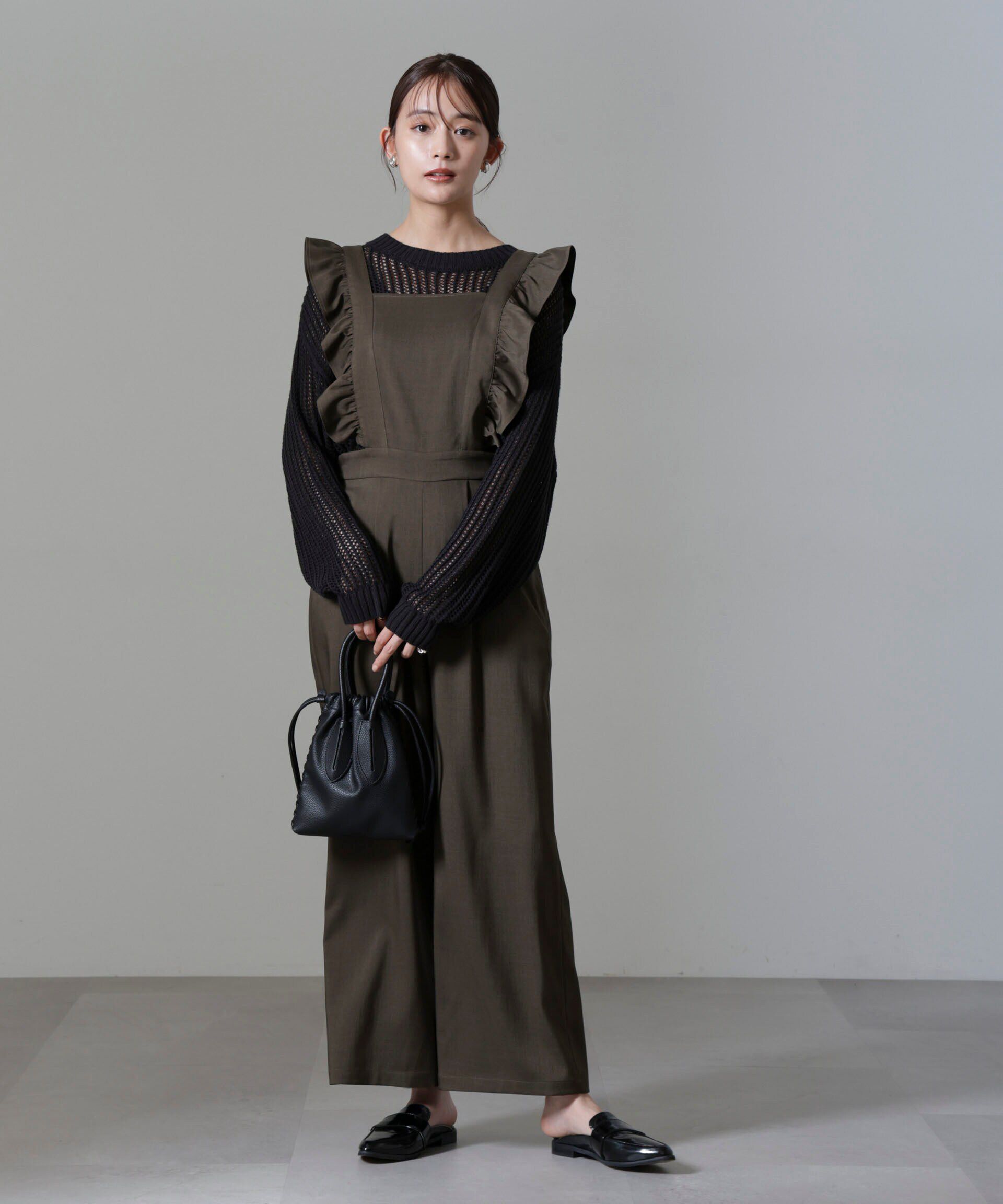 nano･universe「フリルスリーブオールインワン」|ワンピース|